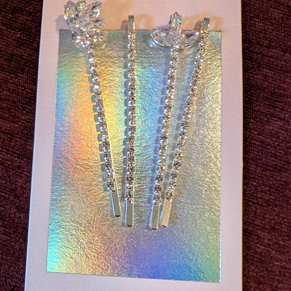 Elegant Silver Hair Pins - Picture 2 of 5